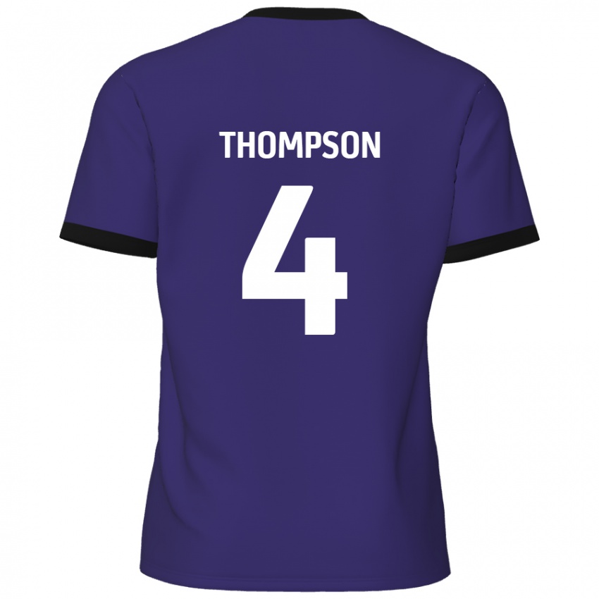 גברים Nathan Thompson #4 סָגוֹל הרחק ג'רזי 2024/25 חולצה קצרה