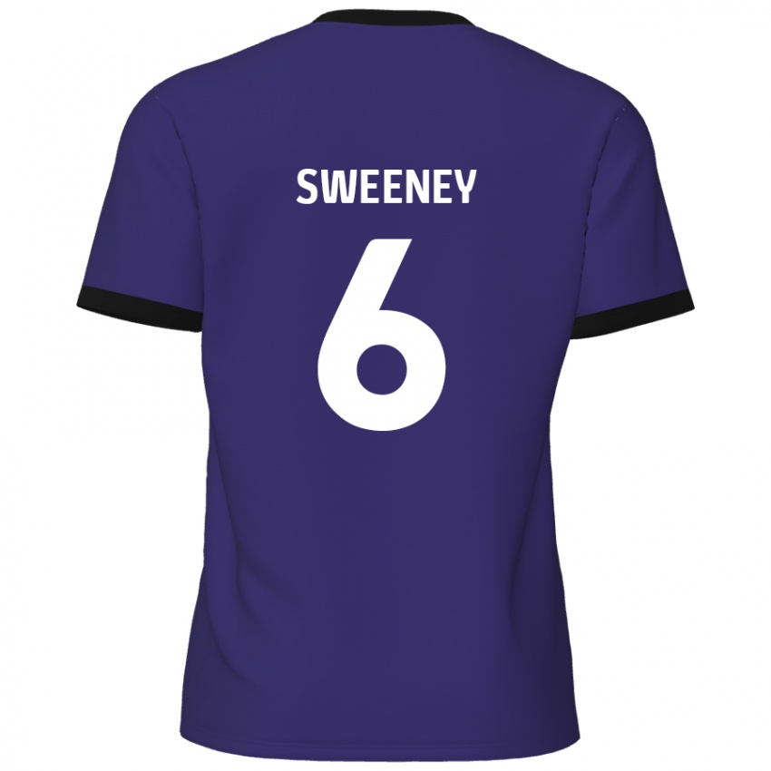 גברים Dan Sweeney #6 סָגוֹל הרחק ג'רזי 2024/25 חולצה קצרה