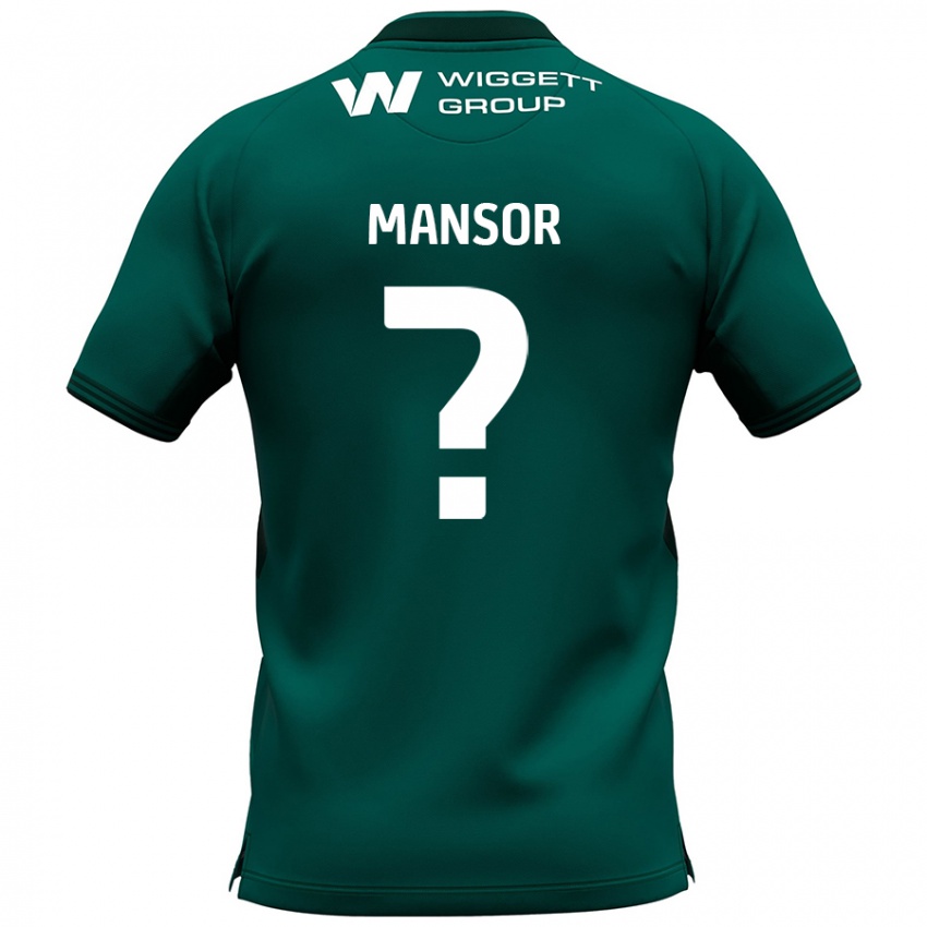 גברים Elias Mansor #0 יָרוֹק הרחק ג'רזי 2024/25 חולצה קצרה