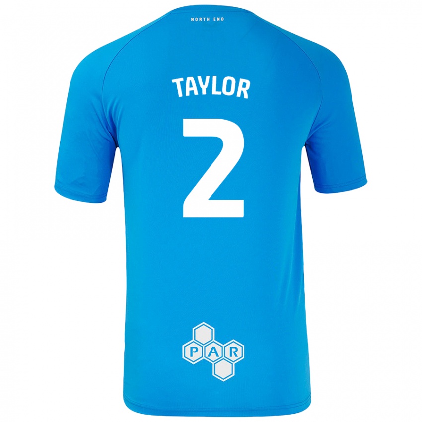 גברים Alex Taylor #2 כחול שמיים הרחק ג'רזי 2024/25 חולצה קצרה