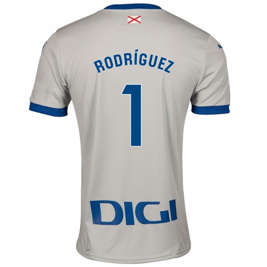 גברים Adrián Rodríguez #1 אפור בהיר הרחק ג'רזי 2024/25 חולצה קצרה