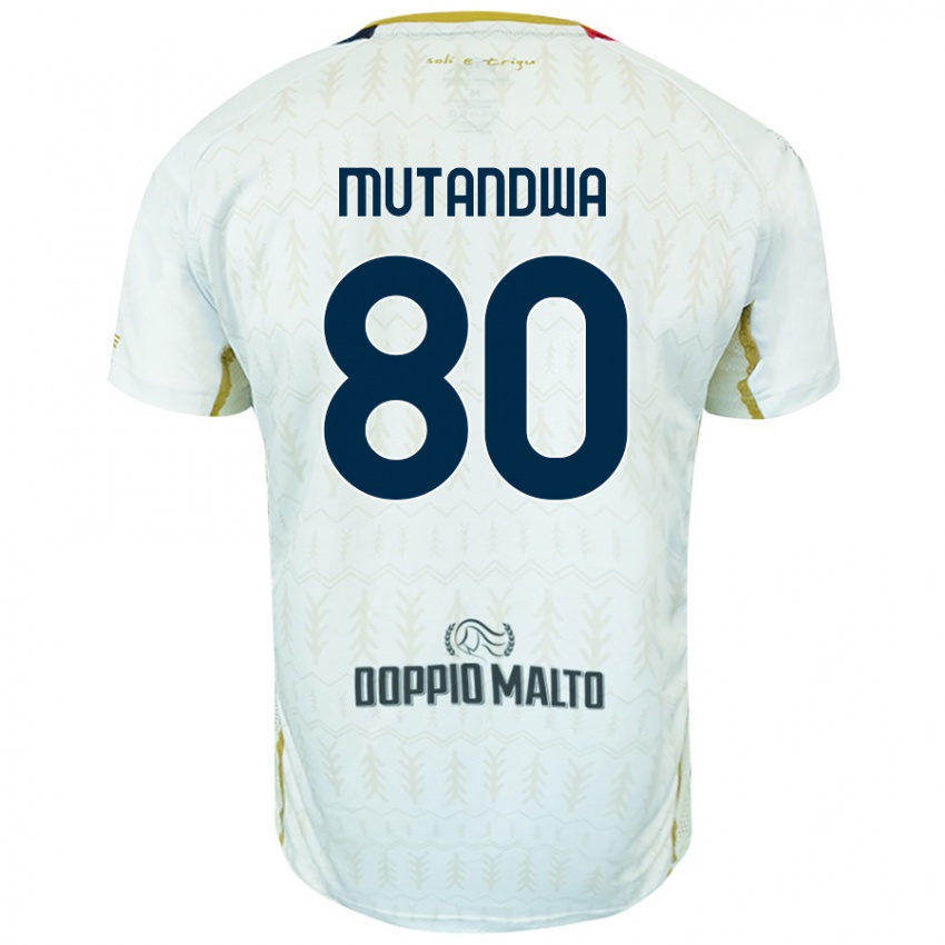 גברים Kingstone Mutandwa #80 לָבָן הרחק ג'רזי 2024/25 חולצה קצרה