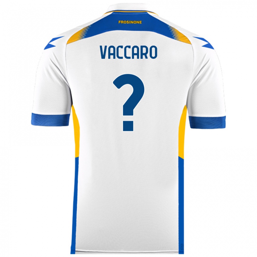 גברים Cristian Vaccaro #0 לָבָן הרחק ג'רזי 2024/25 חולצה קצרה