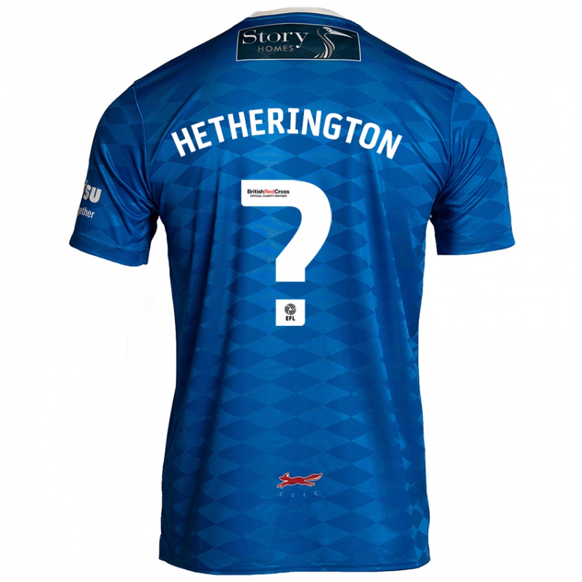 נשים Sam Hetherington #0 כְּחוֹל ג'רזי ביתית 2024/25 חולצה קצרה