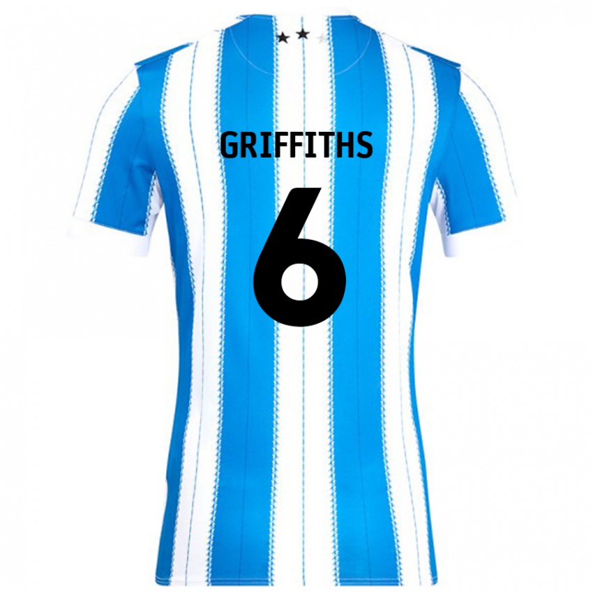 נשים Lauren Griffiths #6 כחול לבן ג'רזי ביתית 2024/25 חולצה קצרה