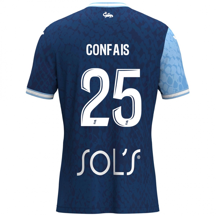 נשים Aloïs Confais #25 כחול שמיים כחול כהה ג'רזי ביתית 2024/25 חולצה קצרה