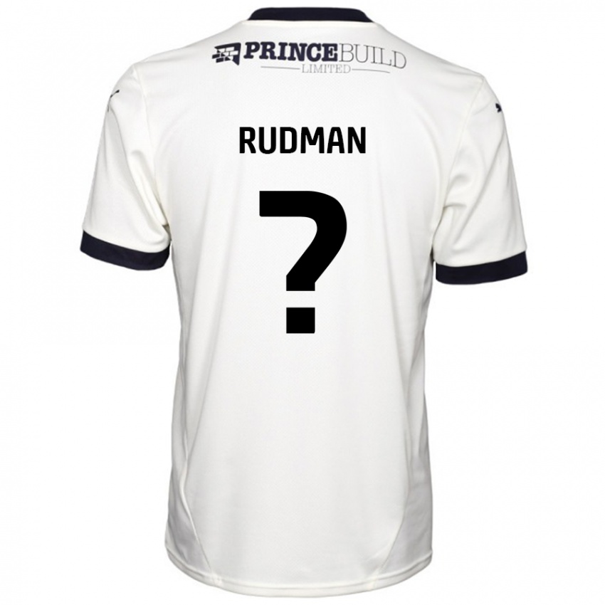 נשים Nathan Rudman #0 לבן שחור הרחק ג'רזי 2024/25 חולצה קצרה