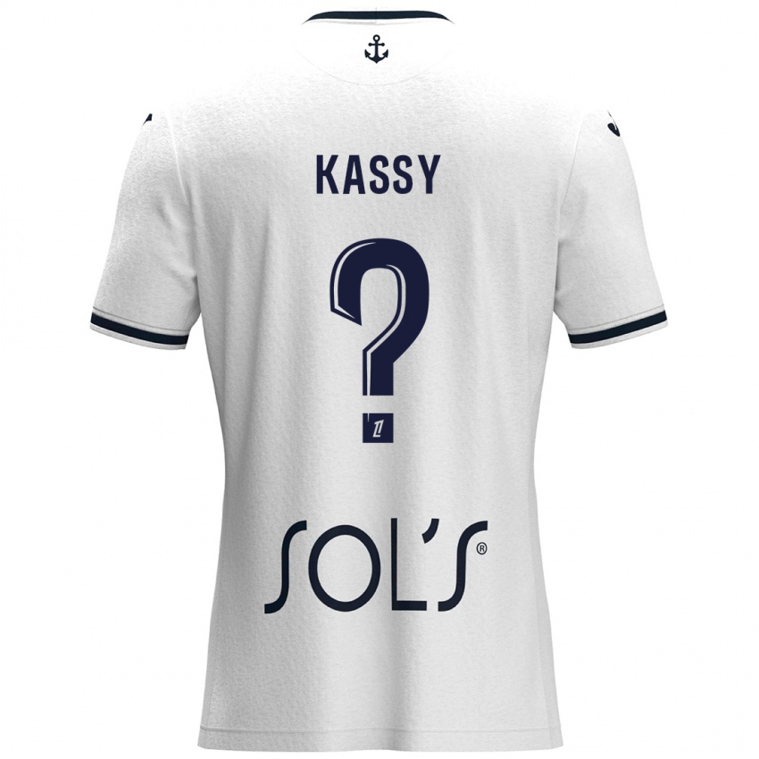 נשים Berni Kassy #0 לבן כחול כהה הרחק ג'רזי 2024/25 חולצה קצרה