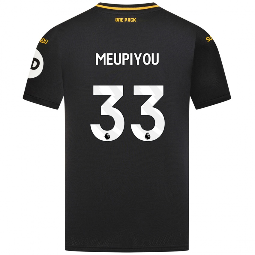 נשים Bastien Meupiyou #33 שָׁחוֹר הרחק ג'רזי 2024/25 חולצה קצרה