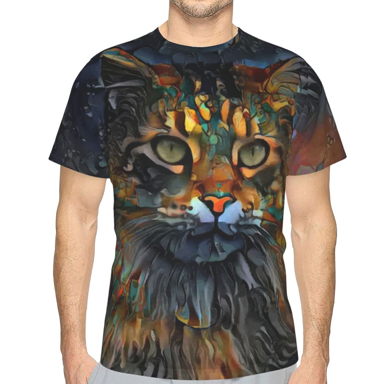שמשון ג'וניור חתול מיקס אלמנטים מעורבים חולצת טריקו קלאסית
