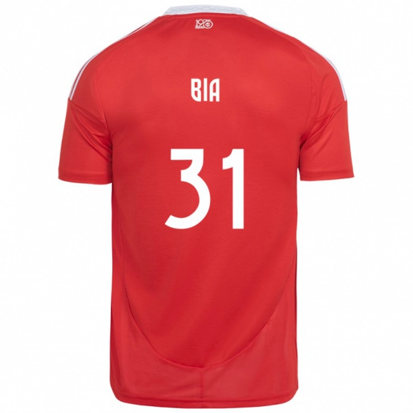 ילדים Bia #31 לבן אדום ג'רזי ביתית 2025/26 חולצה קצרה
