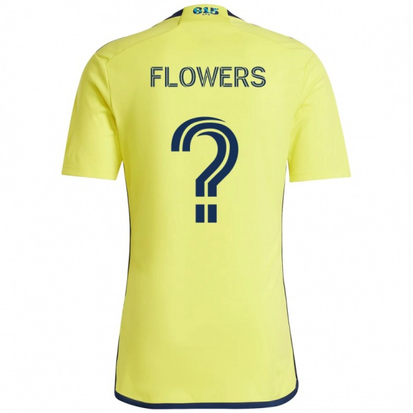 נשים Ashton Flowers #0 כחול נייבי צהוב ג'רזי ביתית 2025/26 חולצה קצרה