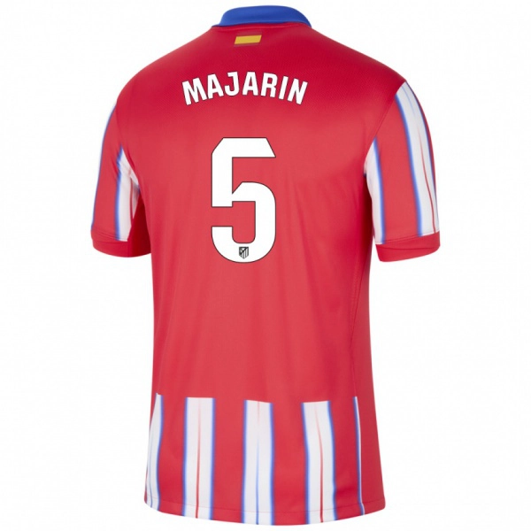 גברים Sonia Majarín #5 אדום לבן כחול ג'רזי ביתית 2024/25 חולצה קצרה