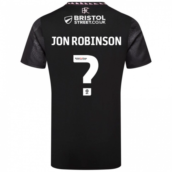 גברים Jon Ander Vilar Robinson #0 שָׁחוֹר הרחק ג'רזי 2024/25 חולצה קצרה