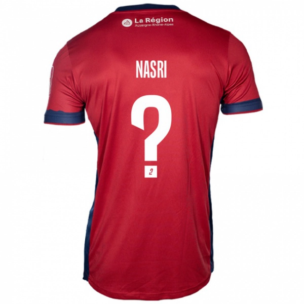נשים Rayane Nasri #0 בורדו בהיר ג'רזי ביתית 2024/25 חולצה קצרה