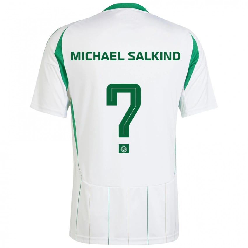 נשים Liav Michael Salkind #0 ירוק לבן הרחק ג'רזי 2024/25 חולצה קצרה